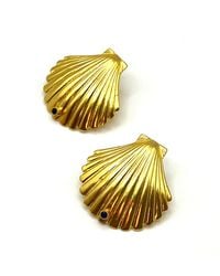 Les Reines - Golden Shell- Statement Earrings 24K Plated - Lyst