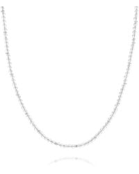 Nellou Jewellery - Rock Crystal April Birthstone Orbit Necklace - Lyst