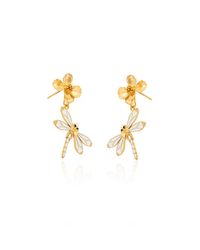 Milou Jewelry - Dragonfly Drop Earrings - Lyst