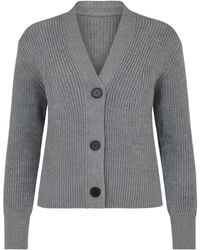 Nuvv Collection - Cotton Long-Sleeve Button-Front Cardigan – Lightweight Seasonal Layer - Lyst