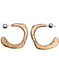 Oolo London - Rose Flat Landscape Hoops - Lyst