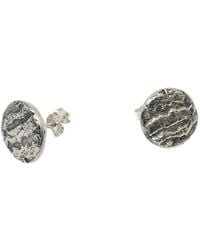 Tg-Jewellery by Tamara Gervasio - Organic Textured Sterling Stud Earrings – Hand-Carved - Lyst