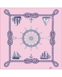 Ralufineart - Silk Neckerchief Nautical Chic Pink - Lyst