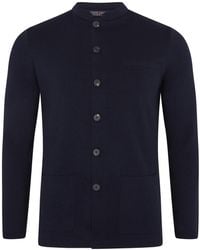 Paul James Knitwear - Extra Fine Merino Wool Alonzo Knitted Nehru Jacket - Lyst