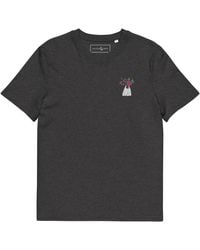 Anchor and Crew - Heather Peony Garden Dystopia Organic Cotton Embroidered T-Shirt - Lyst