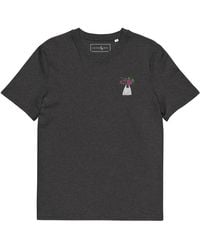 Anchor and Crew - Heather Peony Garden Dystopia Organic Cotton Embroidered T-Shirt - Lyst