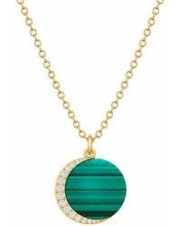 Ormiro - Emerald Planet Malachite Vermeil Necklace - Lyst