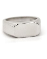 VicStoneNYC Fine Jewelry - Minimalist Bold Signet Ring For - Lyst