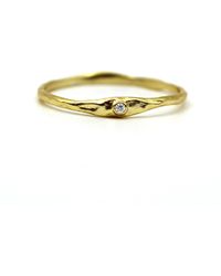 VicStoneNYC Fine Jewelry - Natural Diamond Hammered Textured Ring - Lyst