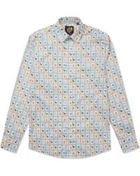 Gresham Blake - Neutrals Dove Stamp Shirt - Lyst