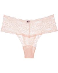 Journelle - Neutrals Sapna Mid-Rise Thong Blush - Lyst