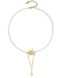 Retro Chic - Golden Starry Necklace - Lyst