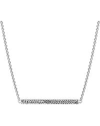 Gold & Honey - Diamond Cut Bar Necklace - Lyst