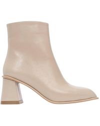 Prologue Shoes - Neutrals Alba Block Heel Boot - Lyst