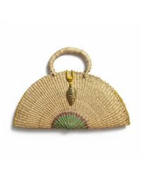 Sokona - Neutrals Half-Moon Handwoven Basket Bag – Natural Straw - Lyst