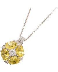 Juvetti - Pristi Necklace With Sapphire And Diamonds Set - Lyst