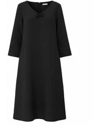 LeMuse - Sun — V-Neck Stonewashed Linen Dress - Lyst
