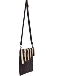 Owen Barry - Cowhide And Leather Crossbody Bag Jail On Leather - Lyst