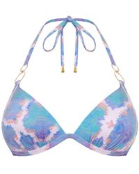 Sophia Alexia - Orchid Paradise Tahiti Triangle Bikini Top - Lyst
