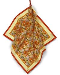 Henelle - Butterfly Effect Citrus Silk Bandana - Lyst