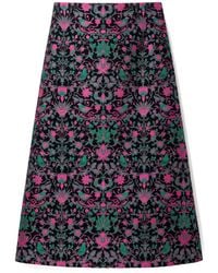 Louche - Buffy Belle Plume Jacquard Midi Skirt - Lyst