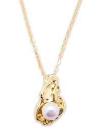 Classicharms - Nyla Molten Freshwater Pearl Pendant Necklace - Lyst