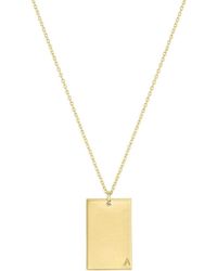 SET & STONES - Goldie Initial Necklace - Lyst
