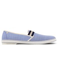 Rivieras - Canvas Oxford Loafer With Striped Elastic Band - Lyst