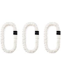 Silk Works - Ivory Skinny Scrunchies - Lyst