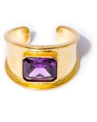 Kybele Studio - Amethyst Gemstone Signet Ring - Lyst