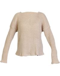 Maison Bogomil - Neutrals Ribbed Knit Sweater - Lyst