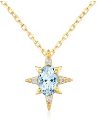 Azura Jewelry New York - Ocean Star Sky Topaz Vermeil Necklace - Lyst