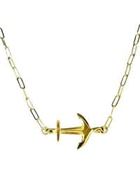 Lexi Jewelry - Anchor & Paperclip Chain Necklace - Lyst