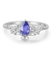 Azura Jewelry New York - Lotus Tanzanite Ring Vermeil - Lyst