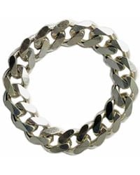 Aki Roc Jewelry - Sterling Curb Chain Ring - Lyst