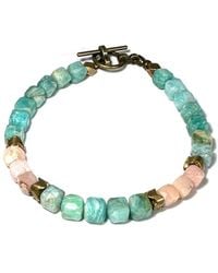 Rachel Nathan - Narrow: Amazonite & Opal Bracelet - Lyst