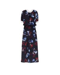 Julia Allert - Printed Ankle-length Dress With Elastic Waistband - Lyst