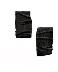 WAIWAI - Ripple Leather Stud Earrings - Lyst