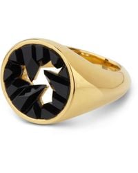 Kasun - Signet Onyx Ring - Lyst