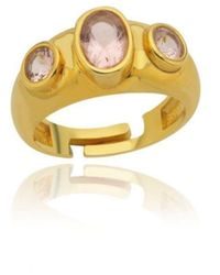 LINYA JEWELLERY - Rosie Stone Signet Ring - Lyst
