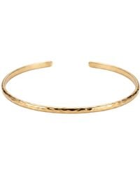Melt'm Jewelry - Hammered Filled Cuff Bracelet, Bold Open Bangle - Lyst