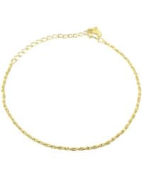 Harfi - Plated Everyday Rope Chain Stacking Bracelet - Lyst