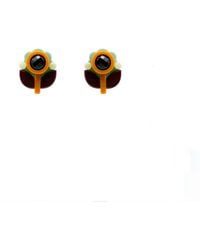 Gissa Bicalho - Handmade Acrylic Earring Petunia Small - Lyst