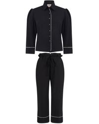 Lisa The Label - Bow Belle Pyjama Top And Pants Set - Lyst