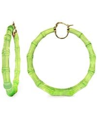 Gold & Honey - Xl Bamboo Hoop Earrings - Lyst