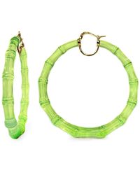Gold & Honey - Xl Bamboo Hoop Earrings - Lyst