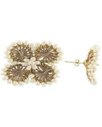 LOTT.gioielli - Neutrals Flower Earring S - Lyst