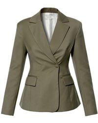 AGGI by HALEWSKI - Irene Tailored Single-Breasted Blazer - Lyst