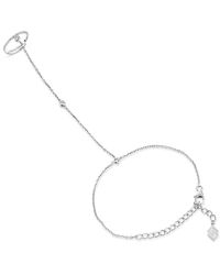 SALLY SKOUFIS - Minx Hand Chain With Made Cz Diamond Stimulant - Lyst