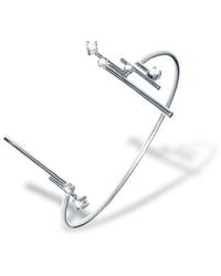 Grosse - Platinum & Crystal Open Bangle Bracelet, Series Starlight - Lyst